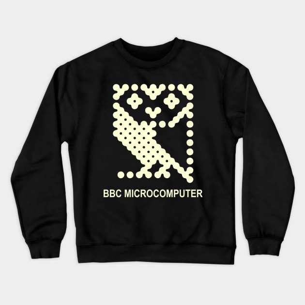 bbc microcomputer micro computer owl Crewneck Sweatshirt by goatboyjr